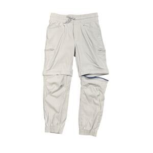 Eddie Bauer Pants Boys S Small Grey Convertible Jogger Cargo Pocket Taper Ankle